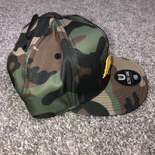 Ultra Game NBA Los Angeles LA Lakers Unisex Snapback Hat Camo Cap Camouflage - Picture 10 of 19