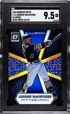 2016 Donruss Optic Andrew McCutchen Illusion BLUE PRIZM /149 SGC 9.5 MINT+