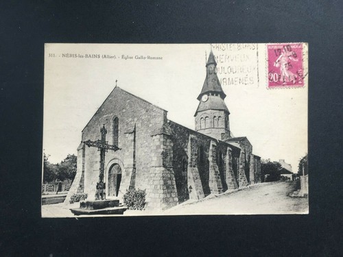 Alte Postkarte 1935 NERIS-LES-BAINS - Gallo-Römische Kirche - Bild 1 von 2