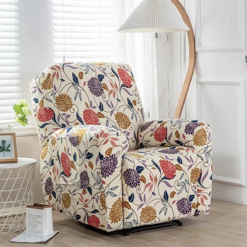 Copripoltrona reclinabile elastica stampata floreale copertura geometria nordica 4 pz/set - Foto 35 di 37