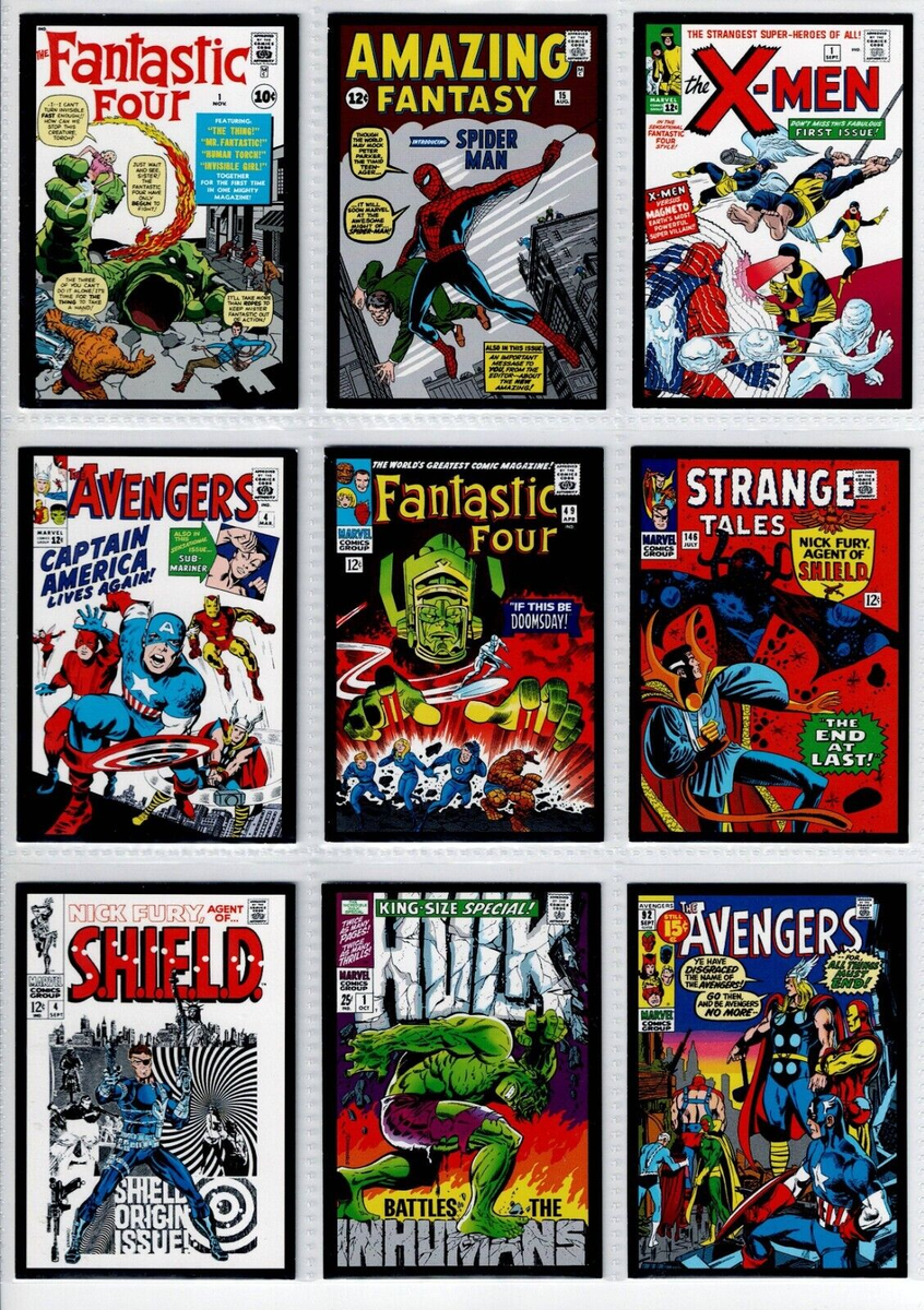 2018 CARDS MARVEL SUPERHEROS Panini Full Set 36/36 ITALY Edition