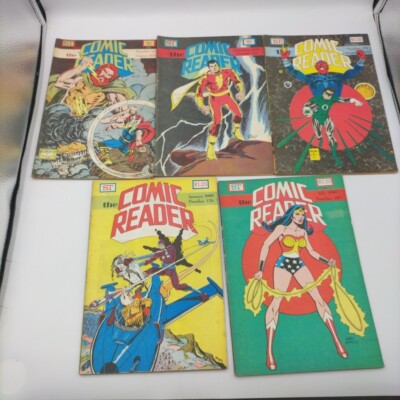 The Comic Reader 5 Issues lot 1979-1980