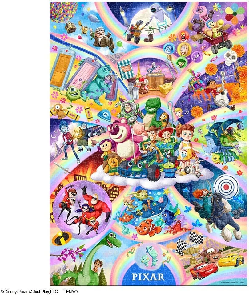Tenyo 1000 pieces Jigsaw Puzzle Popping out! Pixar Character - Image 3 of 4