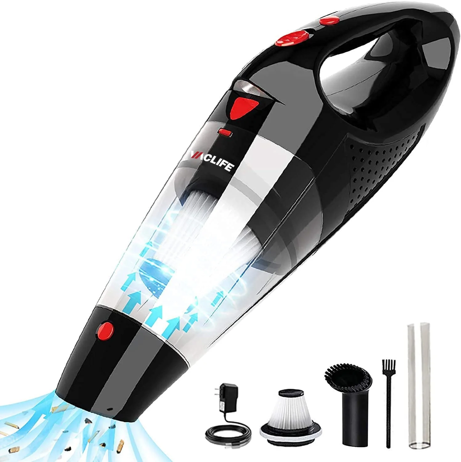 Cordless Handheld Mini Vacuum Cleaner for Car & Home Rechargeable Portable-image