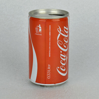 VTG 1980 German Coca Cola Coke Can .33 Liter Koffeinhaltige