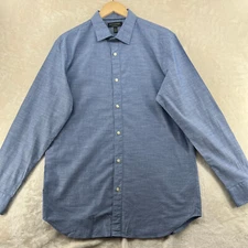 Banana Republic Standard Fit Men Size L Non Iron Cotton Long Sleeve Casual Shirt