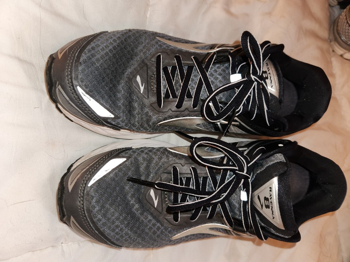 Brooks Ravenna Men US 8.5 (D) Road Running Shoes Black White  display picture 2