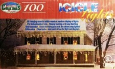 Set of 100 ct. ICICLE LIGHTS Christmas Light Set Indoor/Outdoor