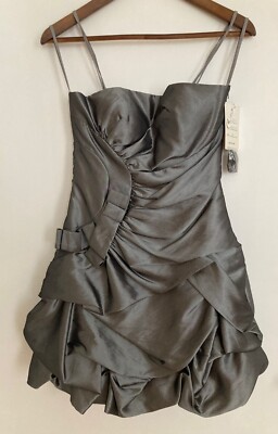 Graues Cocktailkleid Gr. 32
