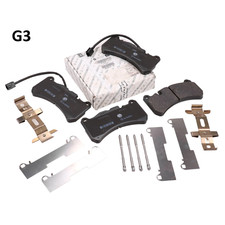 Front Brake Pads with Accessories Alfa Romeo Stelvio, Giulia Masarati Ghibli OEM