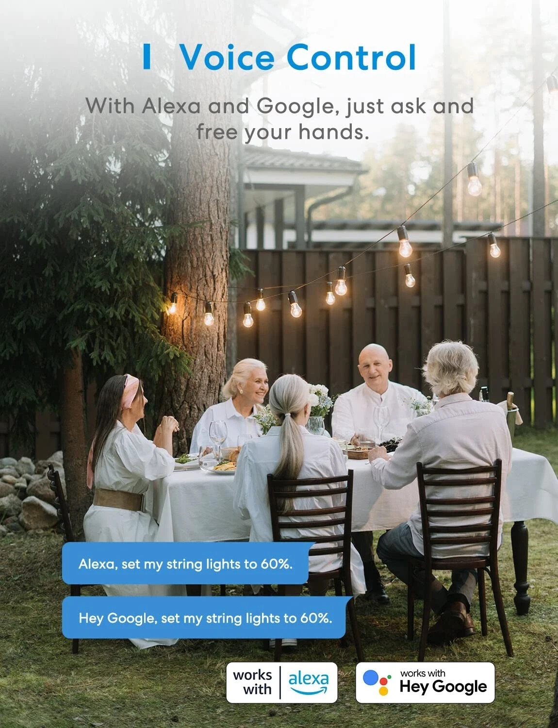 MEROSS Smart Outdoor Dimmer Plug Outlet Alexa SmartThings Google Voice Control