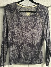 NINE WEST Vintage America Womens Petite Medium Blue Long Sleeve