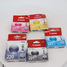 Genuine OEM Canon PG-220 Black & CL-221 Color Ink New in the Box