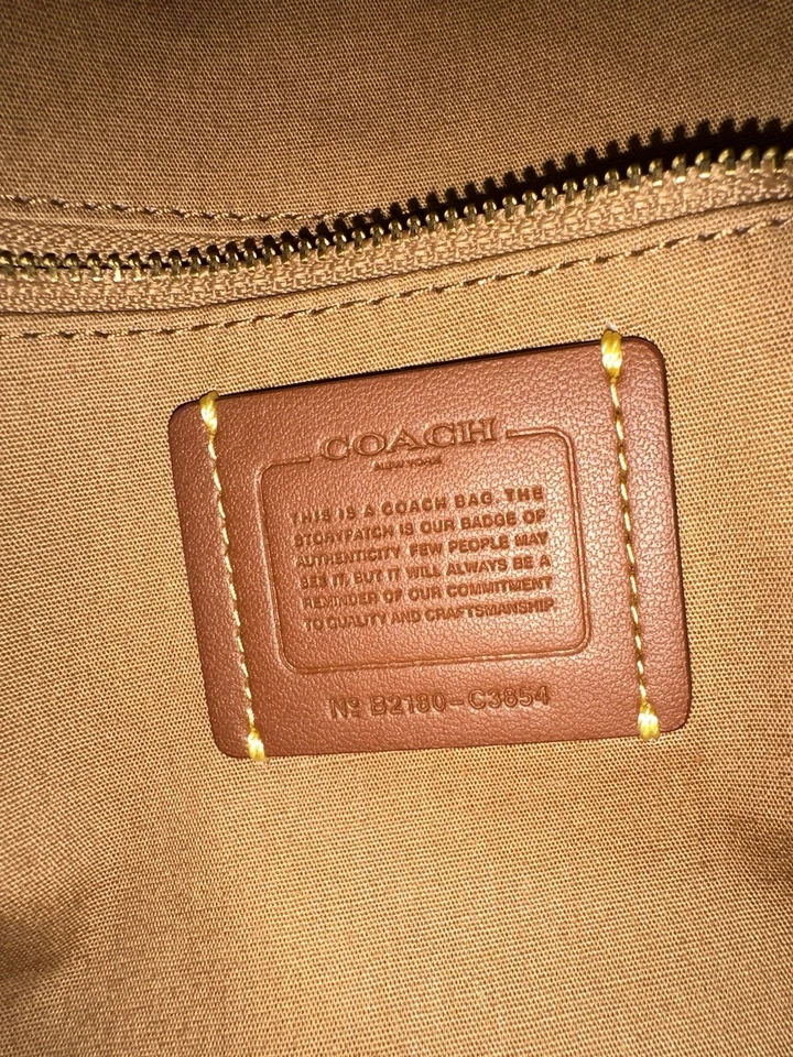 Bolso Cubo Floral COACH Field 2 Vías Lona Cuero Blanco C3854 Foto 3 de 4