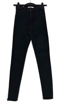 Levi's Jeans Mile High Super Skinny Damen Premium Schwarz Hose Gr. W25