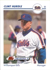 Clint Hurdle 1991 Line Drive AA #649 RC Williamsport Bills AutographDen