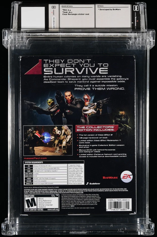 Mass Effect 2: Collector's Edition, WATA 9.4 A++ - Image 2 of 4