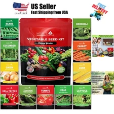 11 Heirloom Seeds for Planting Vegetables and Fruits, 4800 Survival Seed Vaul...