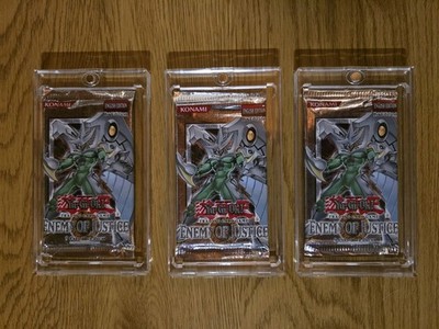 Yu-Gi-Oh! 3x Enemy of Justice EOJ Booster   Englisch   1. Edition   OVP Sealed 