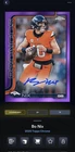2025 Topps Bo Nix Purple Auto /75 Topps NFL Collect Digital