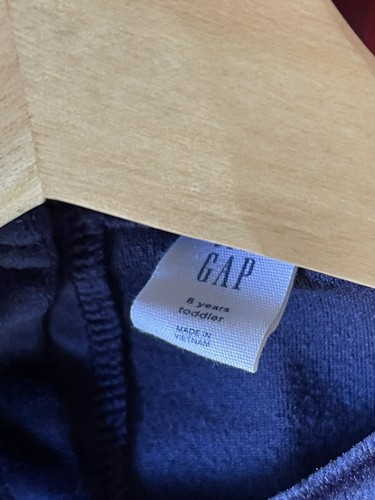 Gap Factory Navy Blue Velvet Shirt Top Girls 5T - Picture 3 of 5