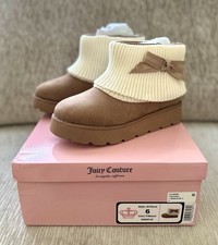 Juicy Couture Pierre Boots Brown Bow Womens Sz 6 NEW TIKTOK VIRAL FAST SHIP