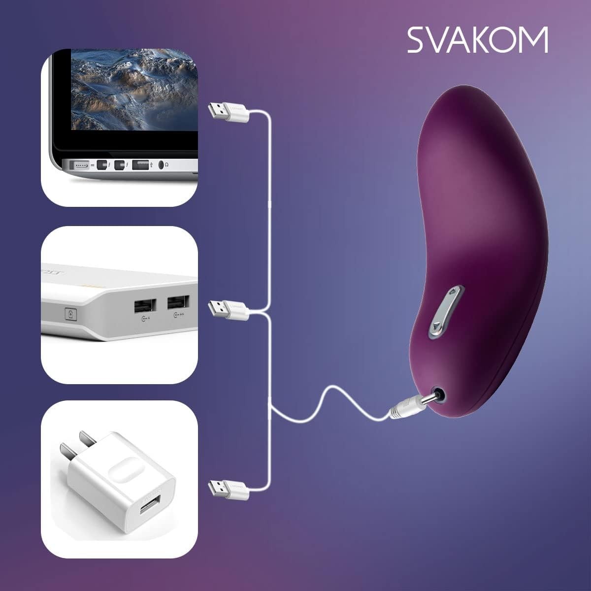 SVAKOM ECHO Klitoris Vibratoren für Sie, Zunge Lecken Auflege-Vibrator nippel...