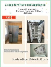 ood 614 liter Samsung side by side fridge With ice water dispenser