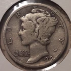 1919-D Mercury Dime 10c Denver Mint 90% US Silver (#9e-13293/RBR)