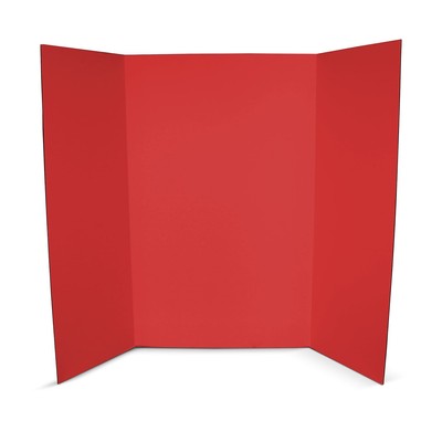 Flipside Corrugated Project Board 3' x 4' Red 24/Carton (30069-24)