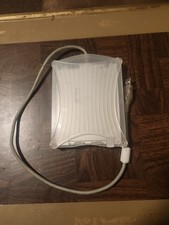 TDK FDD-100B External 3.5" USB Floppy Disk Drive - Clear Casing - 1990s Untested