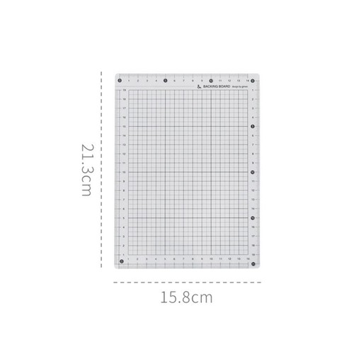 Non Slip Grid Scale Ruler Transparent Writing Board Student Writing - Photo 10/12