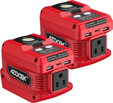 220W  Power Inverter Compatible with Milwau-Kee 18V Battery, DC 18V to AC 110V P