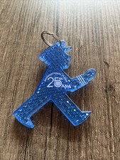 Schlüsselanhänger ANA 25th International Flight mit blauem Glitzer Logo - RAR
