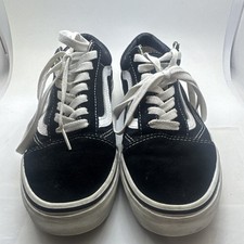Vans Old Skool Low Black Suede Skate Shoes Sneakers Sz Mens 6 Womens 7.5 No Box