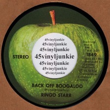 Ringo Starr NM 45 rpm "Back Off, Boogaloo" on Apple Records (the Beatles)