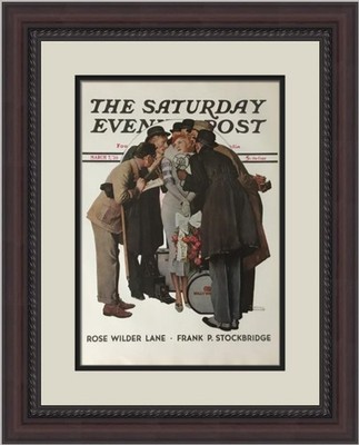 Norman Rockwell The Movie Star Custom Framed Print