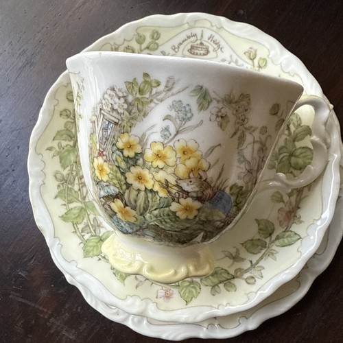Royal Doulton Spring Brambly Hedge Collection 3 Piece Teacup Set VTG 1983 #J3676 - Picture 13 of 13