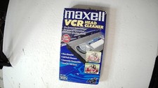 Maxell VP-100 VCR Head Cleaner VHS Dry Type Tape Audio Video Cleaning Kit