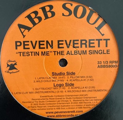 PEVEN EVERETT ''TESTIN ME'' 12'' * EX * ULTRASONICALLY CLEANED & TESTED *