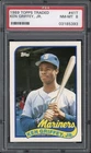 1989 Topps Traded Ken Griffey Jr. RC #41T PSA 8 NM-MT HOF Seattle Mariners