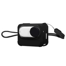 For Insta360 GO 3 PULUZ Camera Charging Case Silicone Case with Lens Cap & Strap