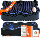 Gel Seat Cushion Ergonomic Tailbone Support Ultra 16.9×14.5×2.75in Black