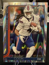 2025 Topps Chrome James Cook RayWave Refractor #35 Buffalo Bills