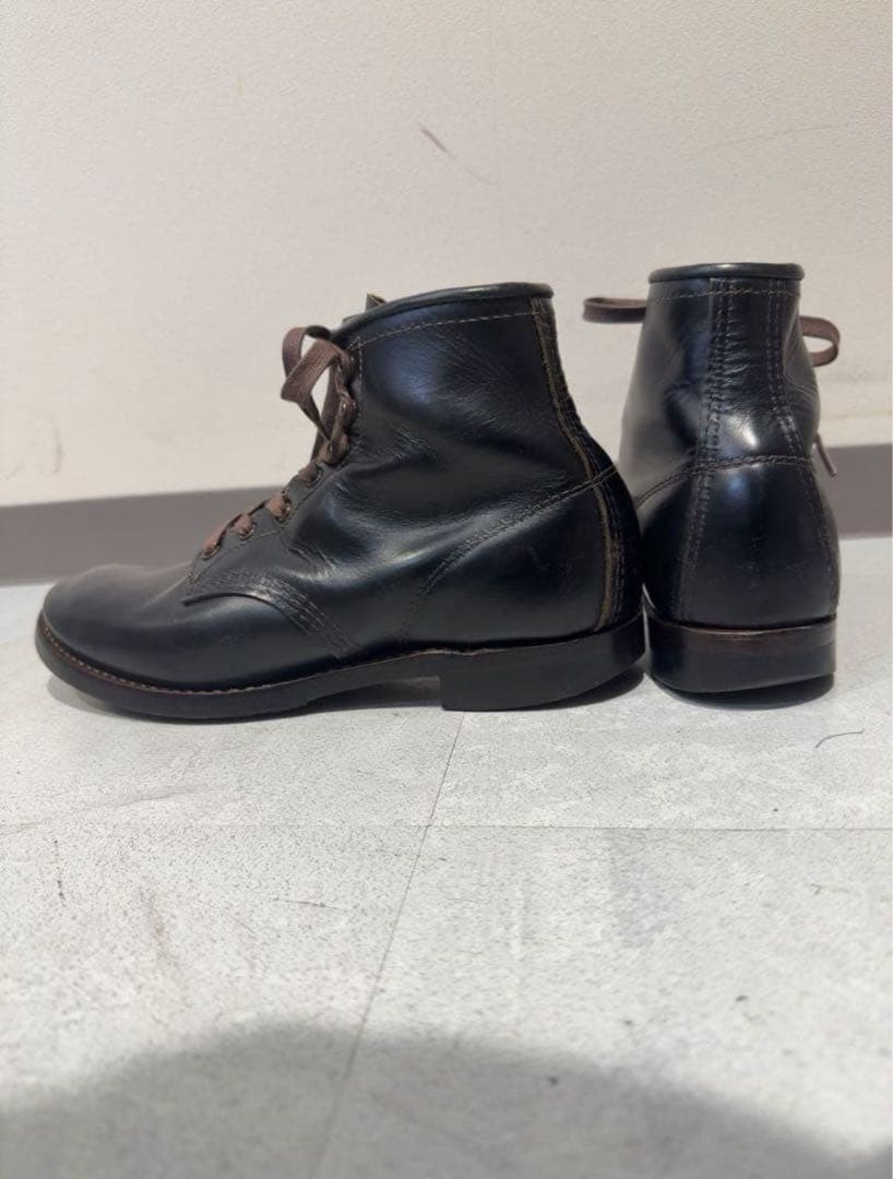 RED WING Boots 9060 Beckman Flat Box Leather Black US:7D From