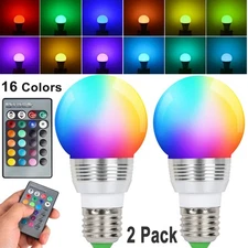 E27 3W RGB LED 16 Multi Color Magic Lamp Light Bulb + Wireless Remote Control