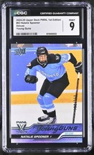 2024 PWHL 1st Edition Natalie Spooner Young Guns Deluxe /250 #63 CGC 9 Rookie RC