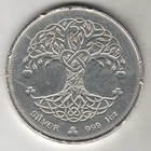 IRISH TREE OF LIFE .999 FINE SILVER 1 TROY OZ SILVER BULLION ROUND