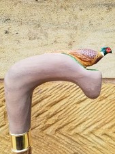Beautiful wooden walking stick hand carved Bird wooden walking cane