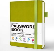 Password Book with Alphabetical tabs. 4.3"x5.7" Internet Address Organizer Logbo